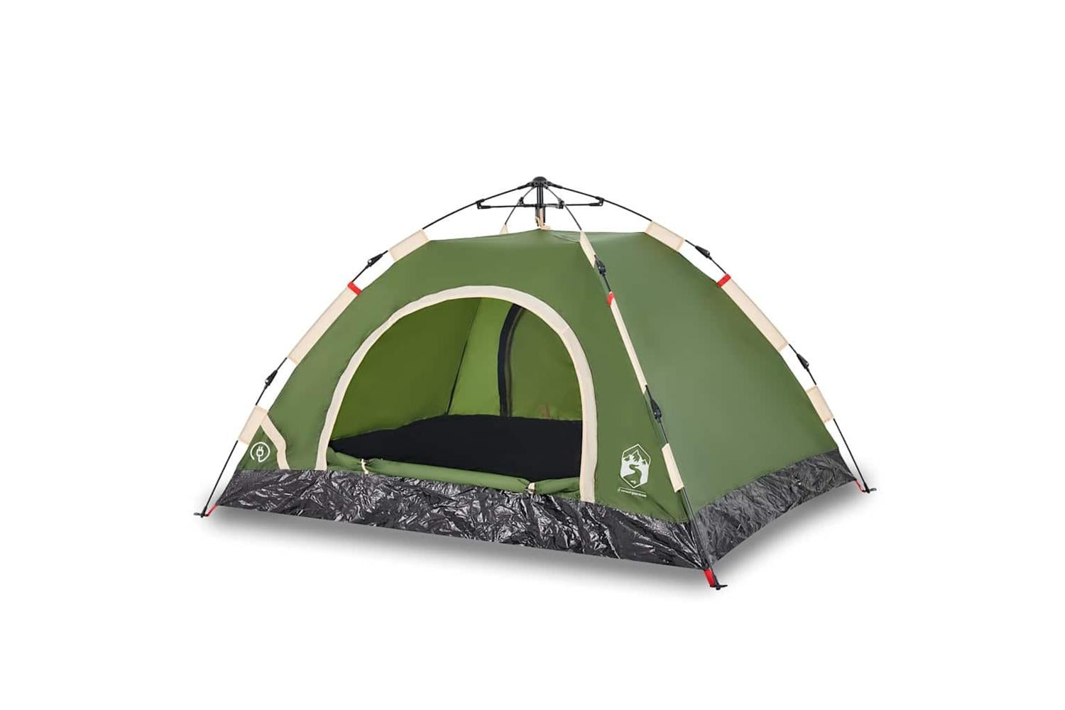 Vidaxl Camping Tent 3-person Green Quick Release