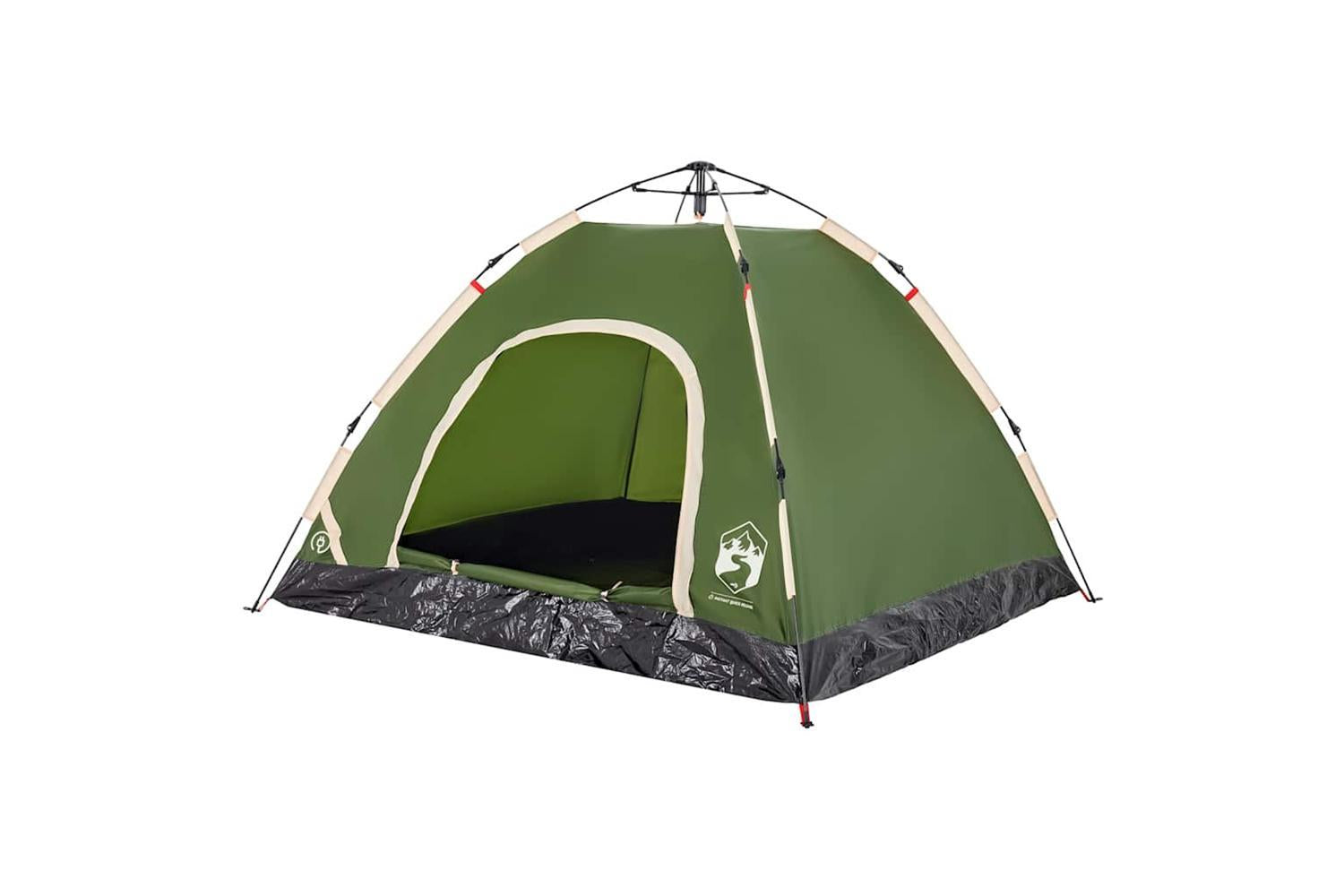 Vidaxl Camping Tent 3-person Green Quick Release-4