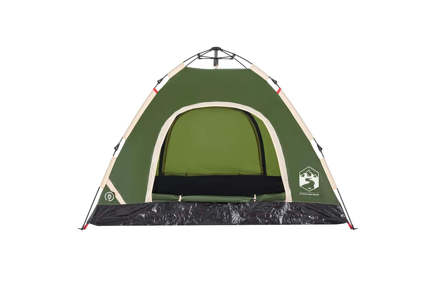 Vidaxl Camping Tent 3-person Green Quick Release-6