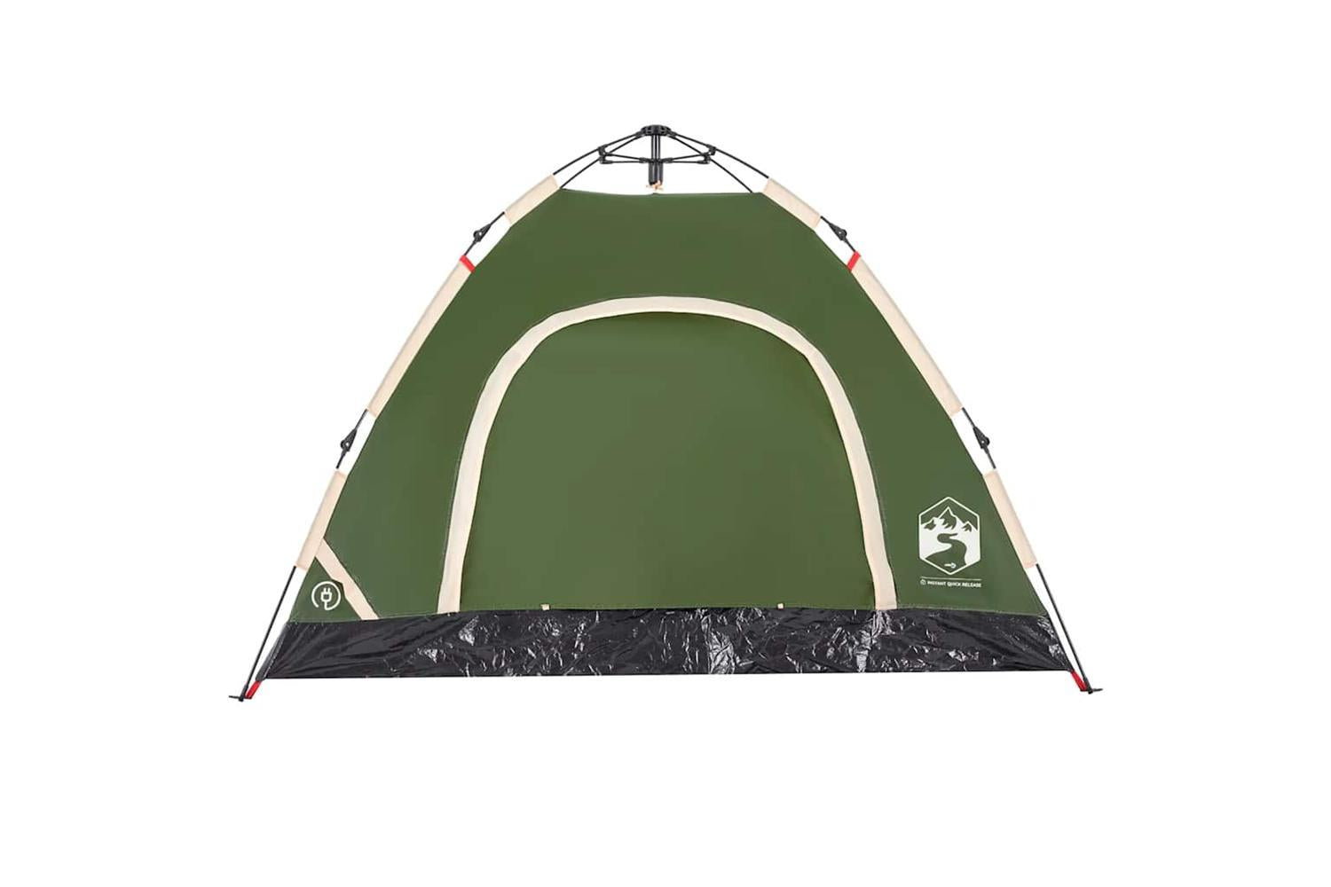 Vidaxl Camping Tent 3-person Green Quick Release-7