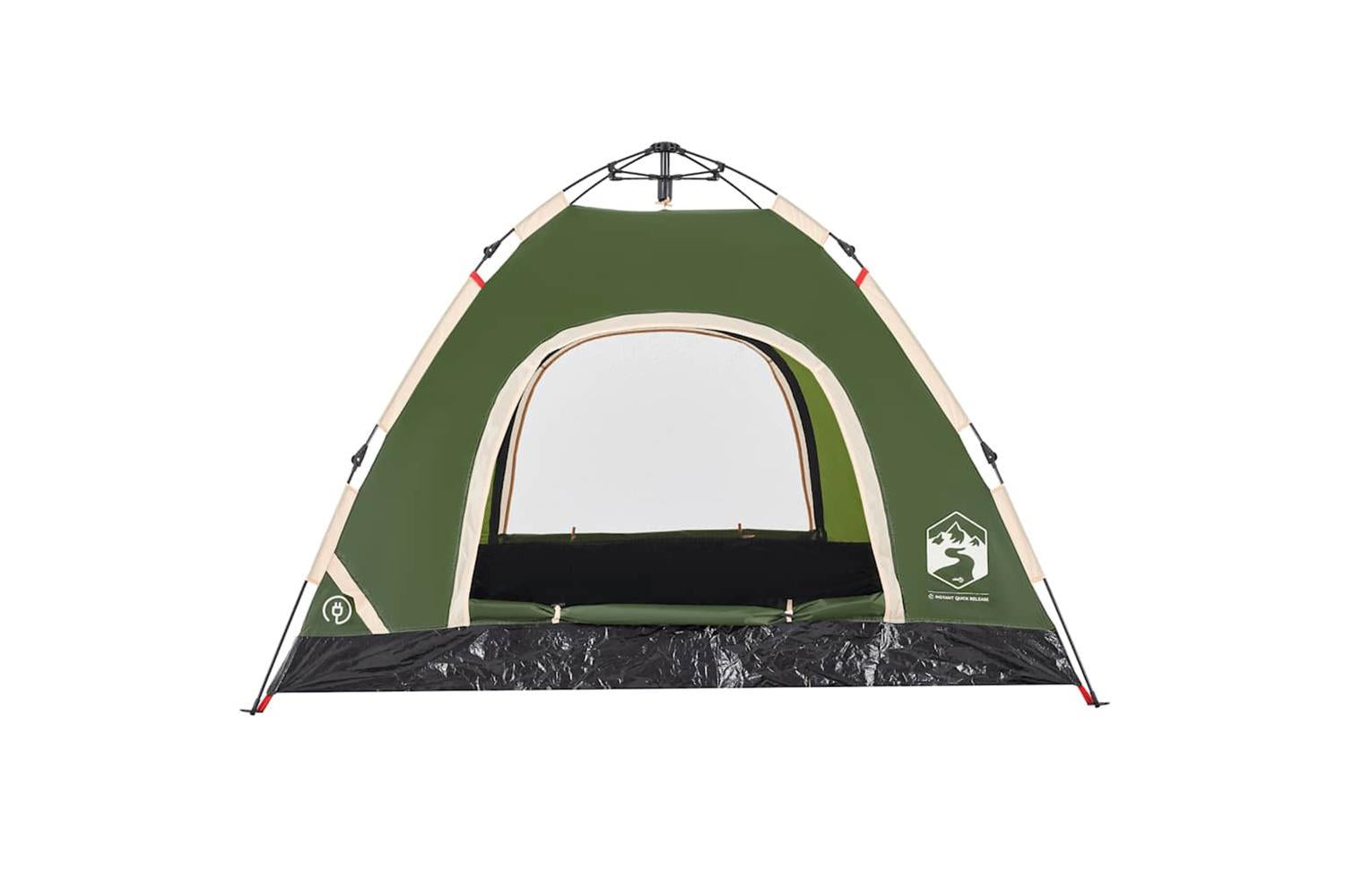 Vidaxl Camping Tent 3-person Green Quick Release-8