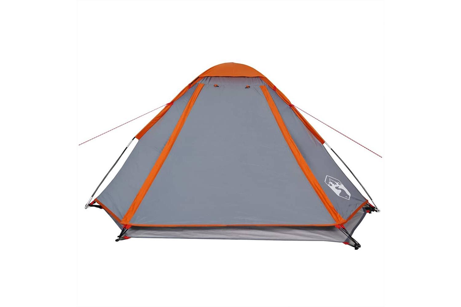 Vidaxl Camping Tent Dome 2-person Grey And Orange Waterproof-7