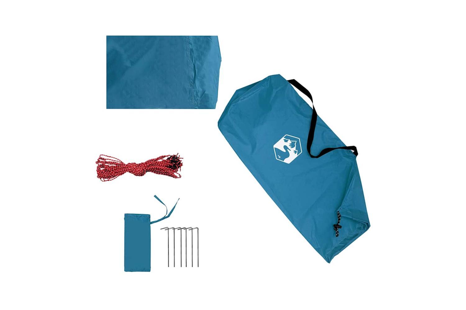 Vidaxl Camping Tarp Blue 420x440 Cm Waterproof-7