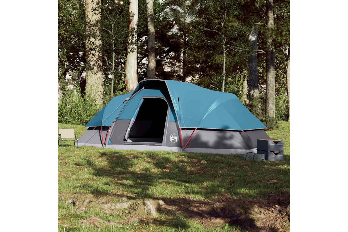 Vidaxl Family Tent Dome 9-person Blue Waterproof-3