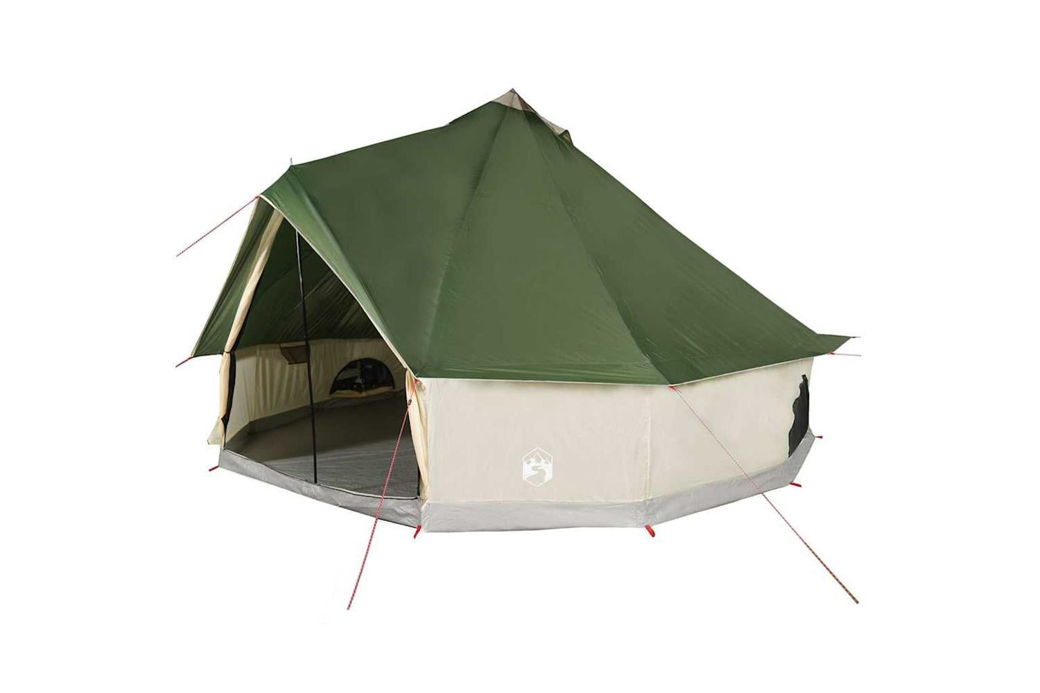 Vidaxl Family Tent Tipi 12-person Green Waterproof-2