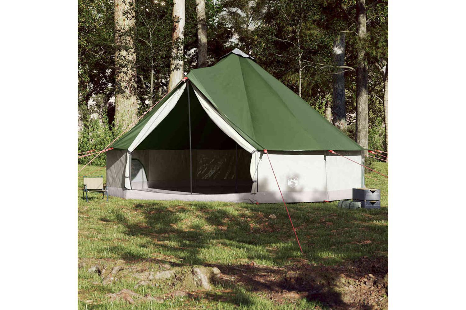 Vidaxl Family Tent Tipi 12-person Green Waterproof-3