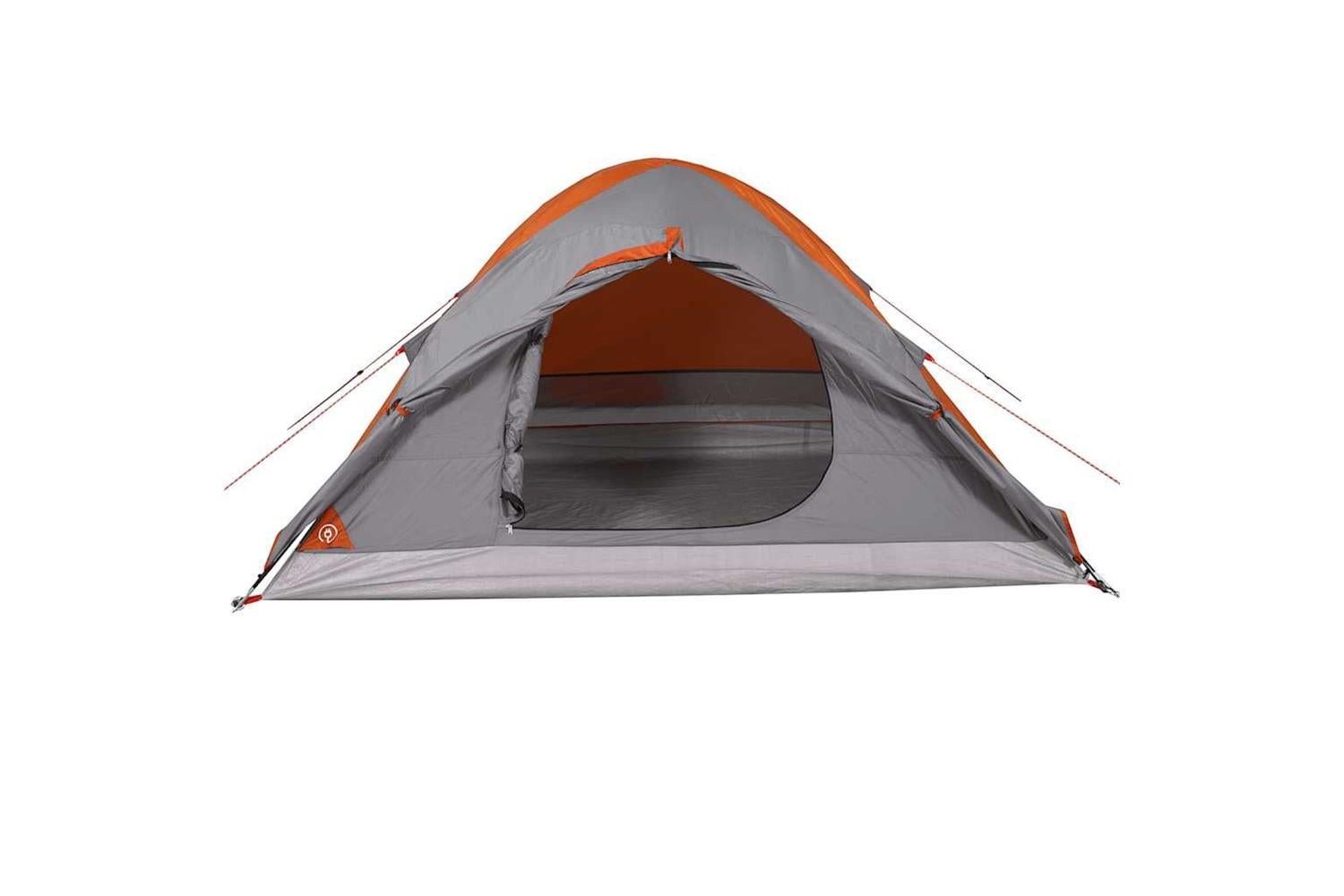 Vidaxl Camping Tent Dome 4-person Grey And Orange Waterproof-7