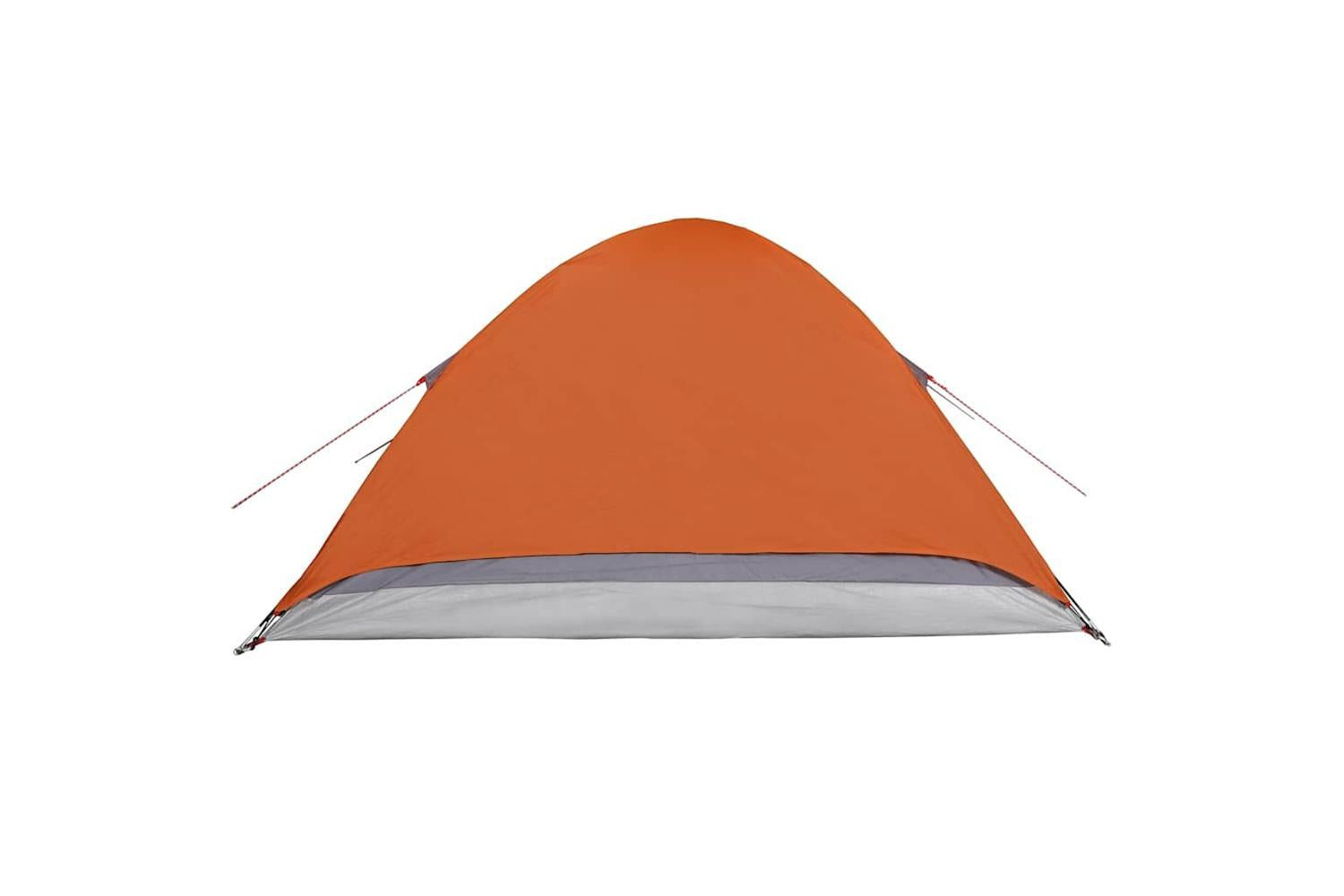 Vidaxl Camping Tent Dome 4-person Grey And Orange Waterproof-9