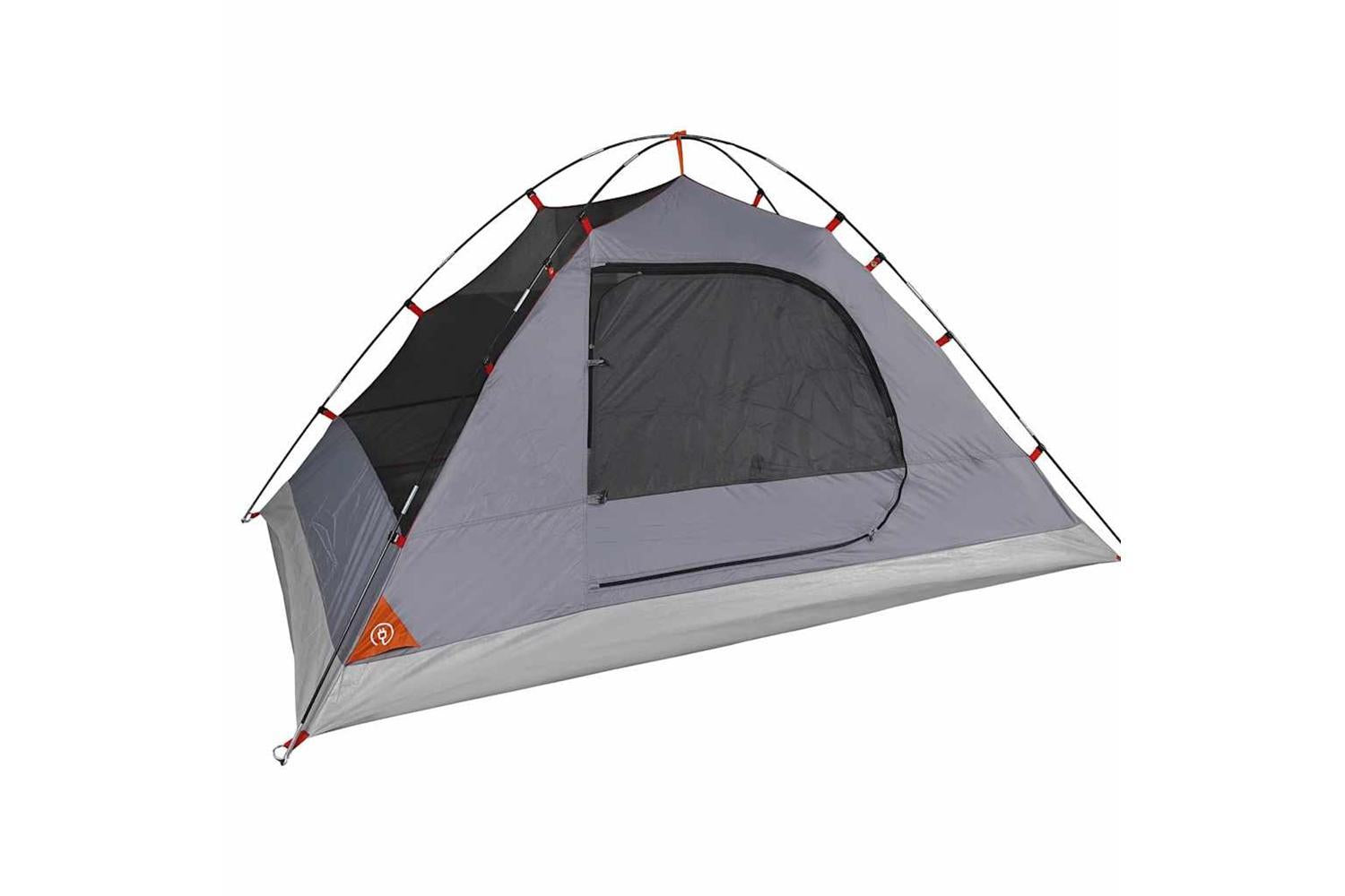 Vidaxl Camping Tent Dome 4-person Grey And Orange Waterproof-10