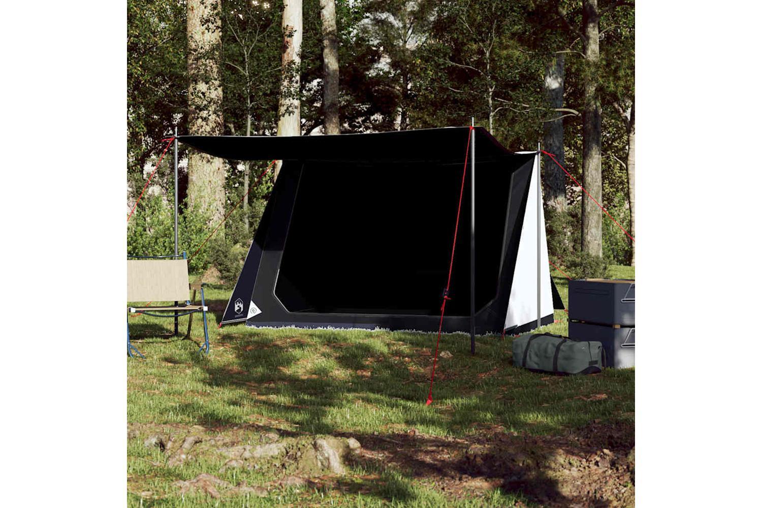 Vidaxl Camping Tent 2-person White Blackout Fabric Waterproof-3
