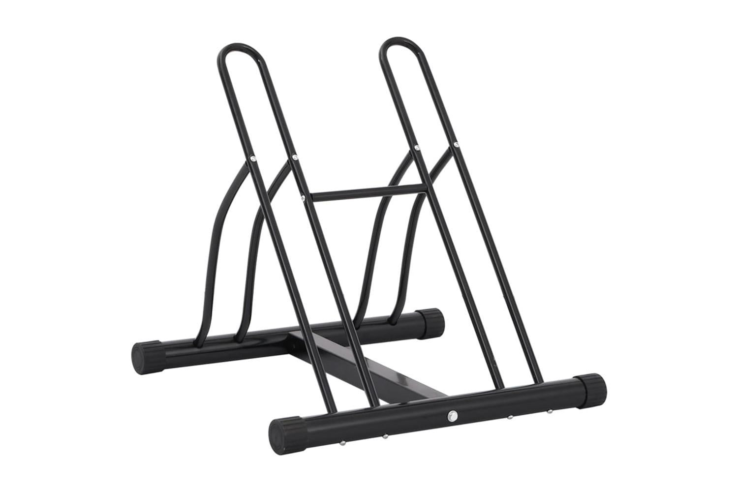 Vidaxl Bicycle Stand For 2 Bikes Floor Freestanding Steel