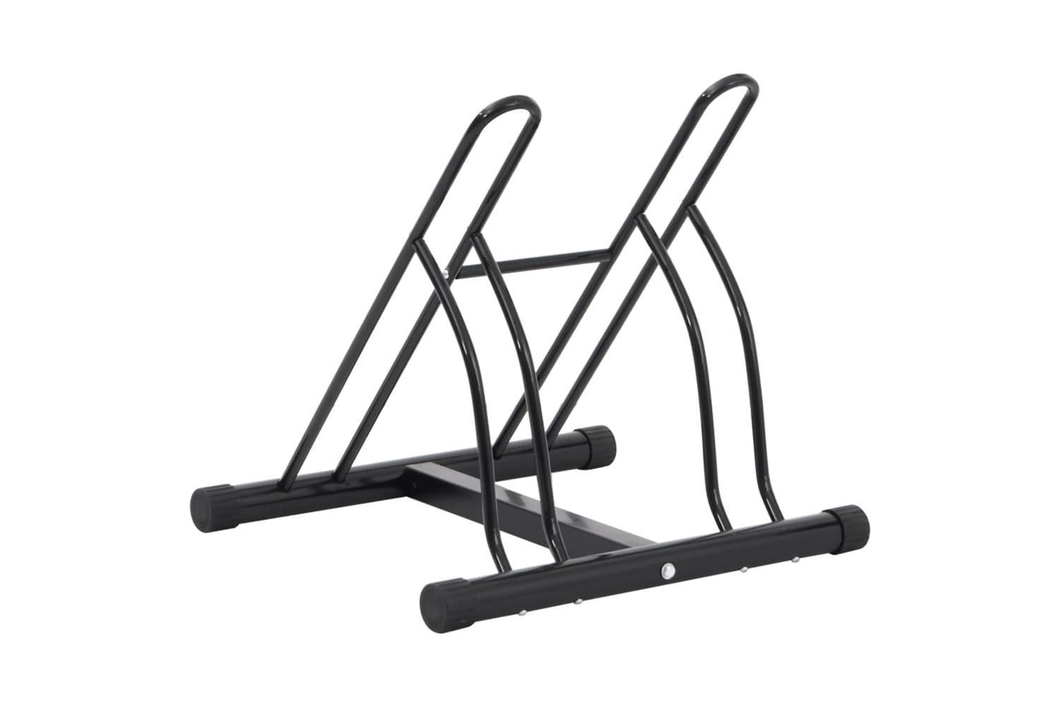 Vidaxl Bicycle Stand For 2 Bikes Floor Freestanding Steel-5