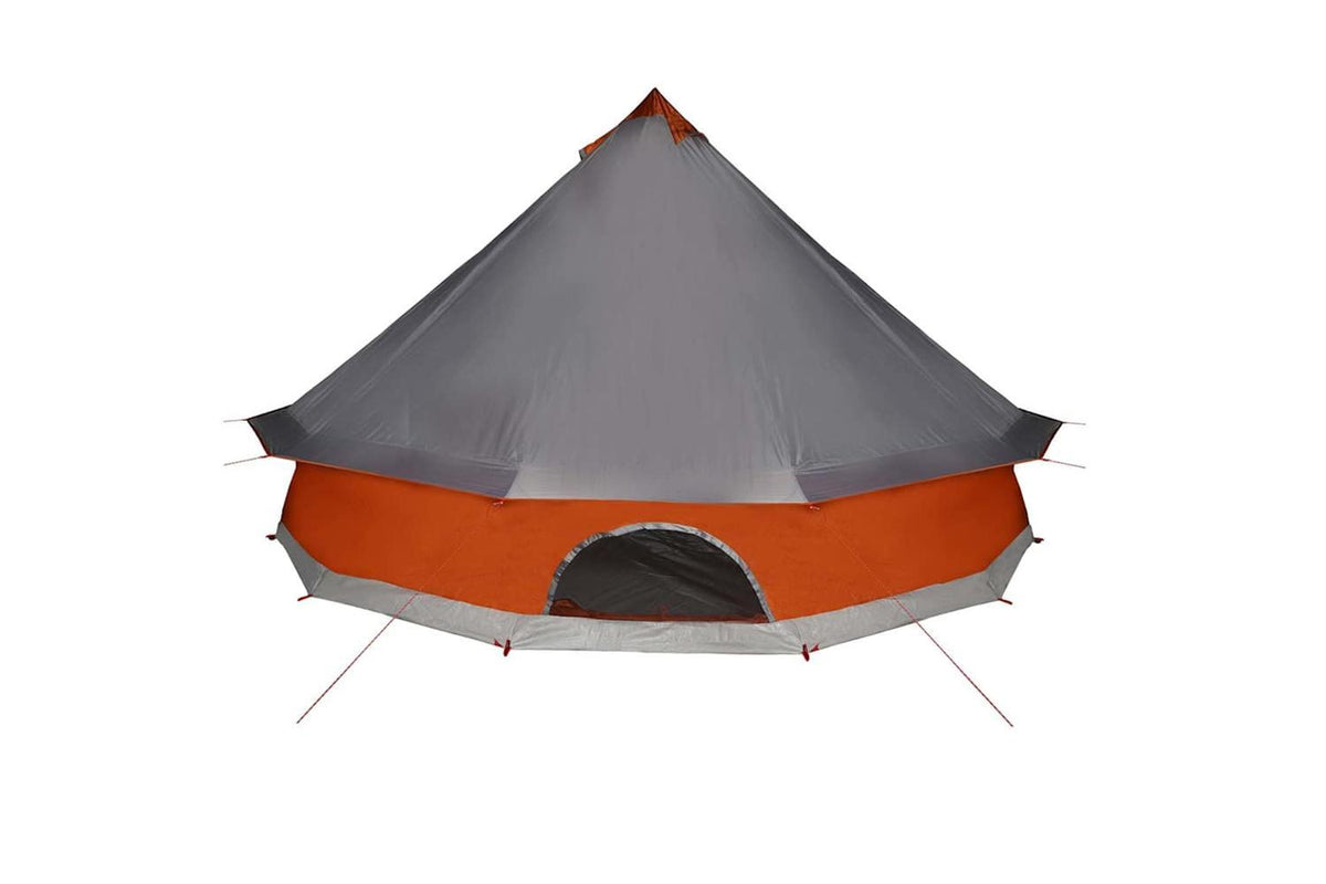 Vidaxl Family Tent Tipi 12-person Grey And Orange Waterproof-8