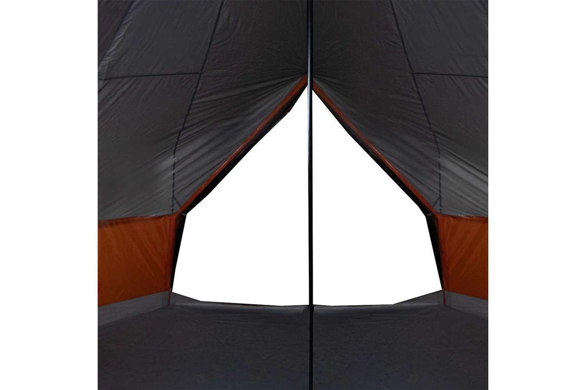 Vidaxl Family Tent Tipi 12-person Grey And Orange Waterproof-9