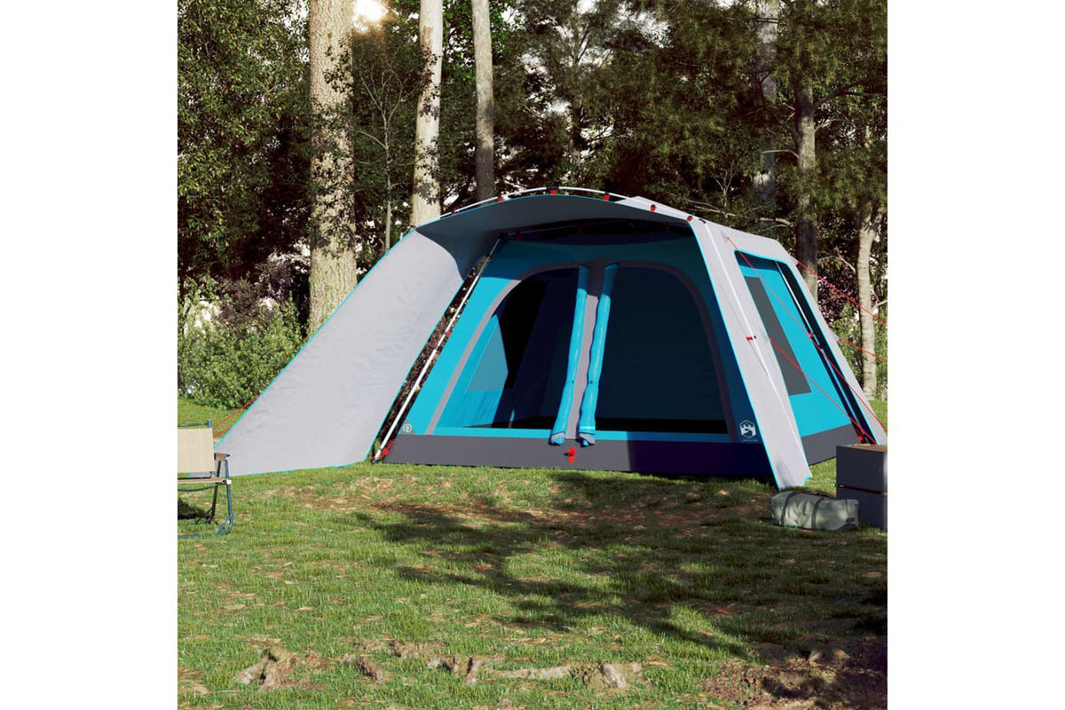 Vidaxl Family Tent With Porch 9-person Blue Quick Release-3