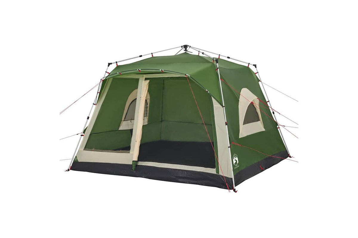 Vidaxl Family Tent Cabin 7-person Green Quick Release-4