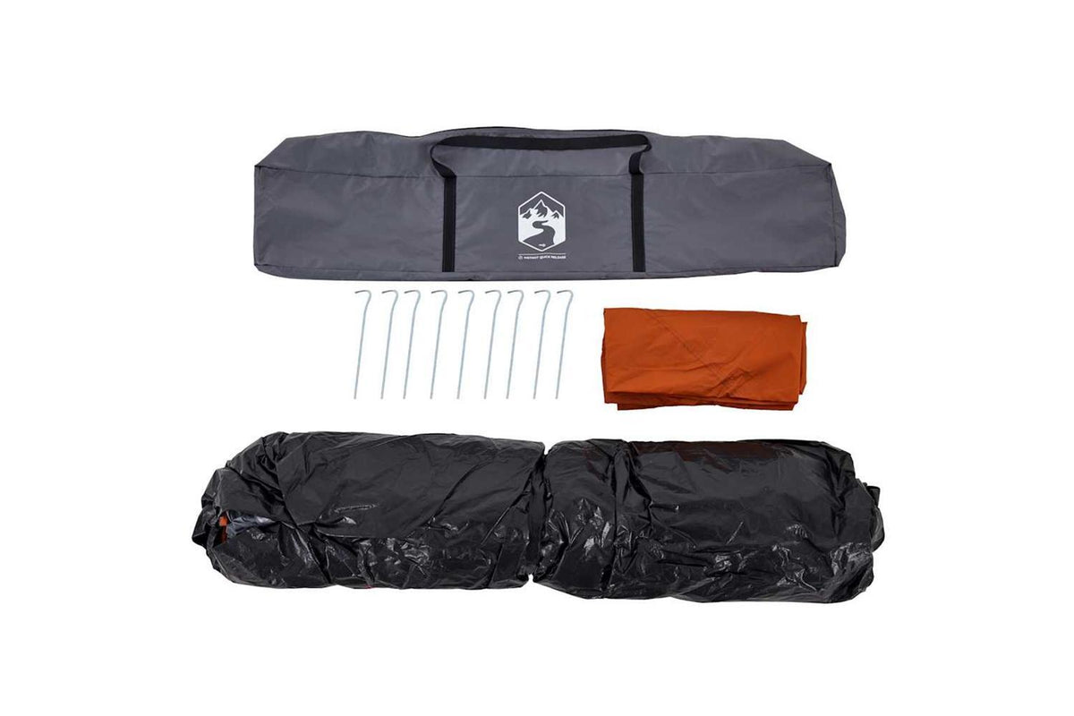 Vidaxl Family Tent Dome 6-person Grey And Orange Quick Release-10