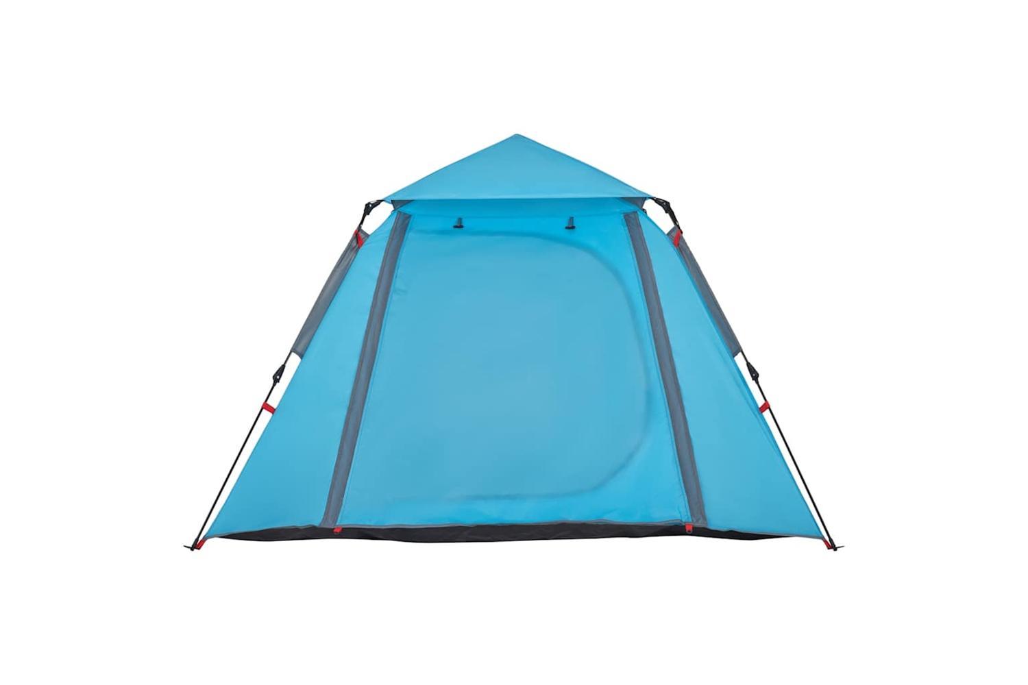 Vidaxl Camping Tent Dome 4-person Blue Quick Release-7