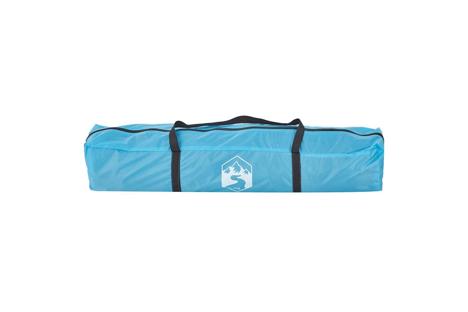 Vidaxl Camping Tent Dome 3-person Blue Quick Release-9