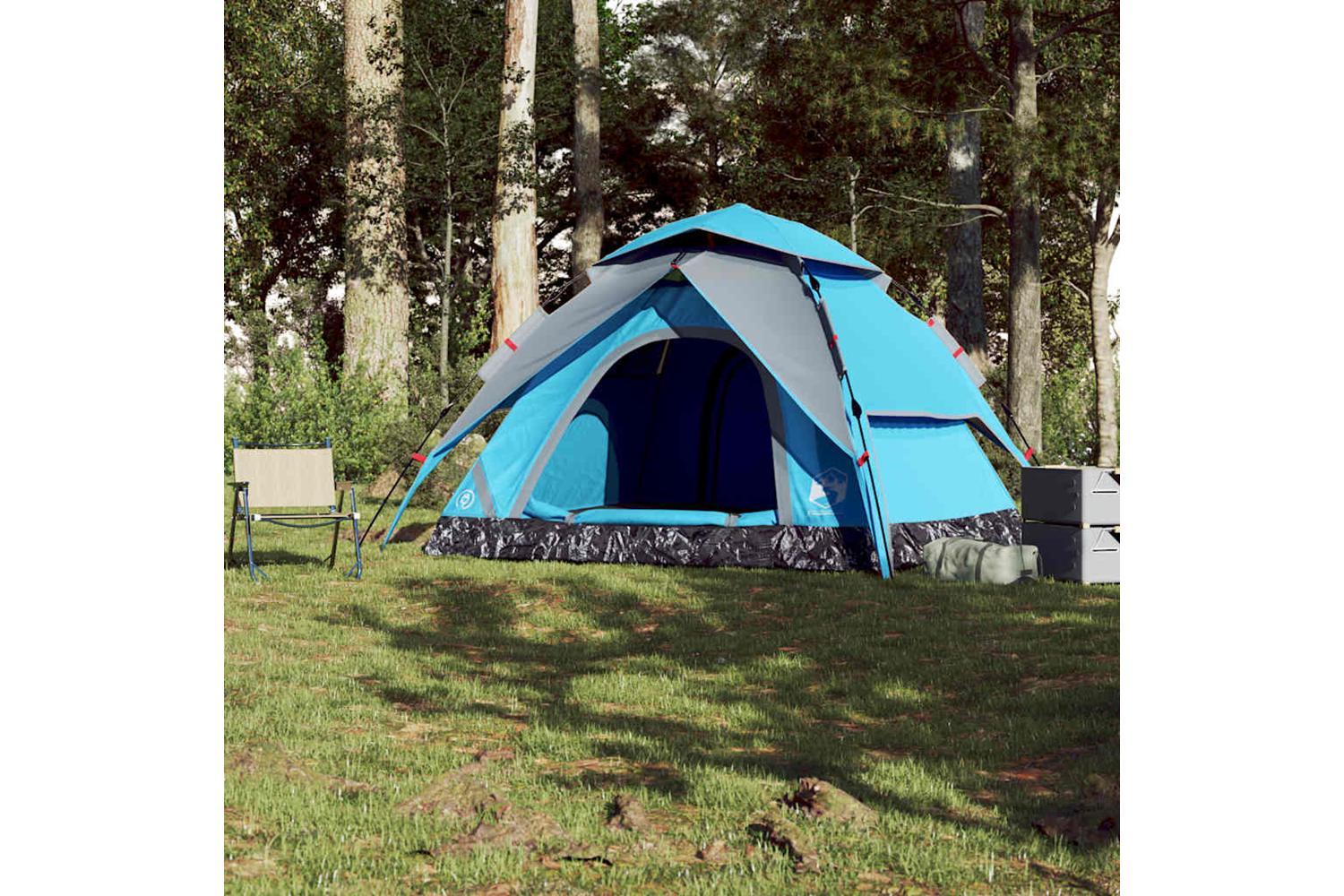 Vidaxl Camping Tent Dome 5-person Blue Quick Release-3