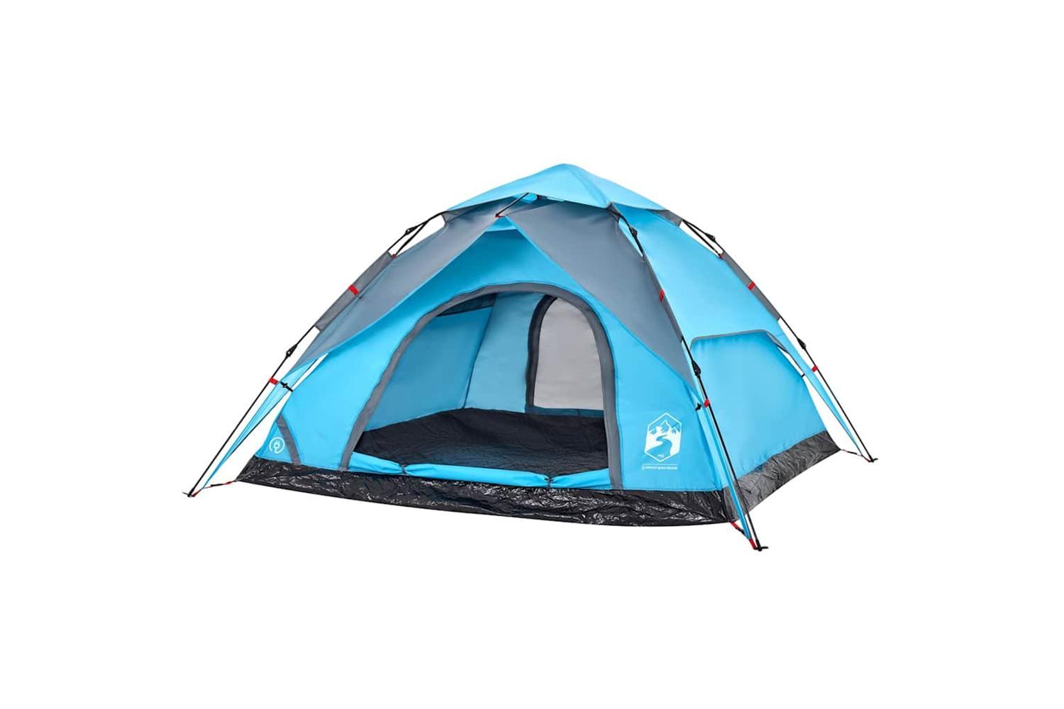 Vidaxl Camping Tent Dome 5-person Blue Quick Release-4