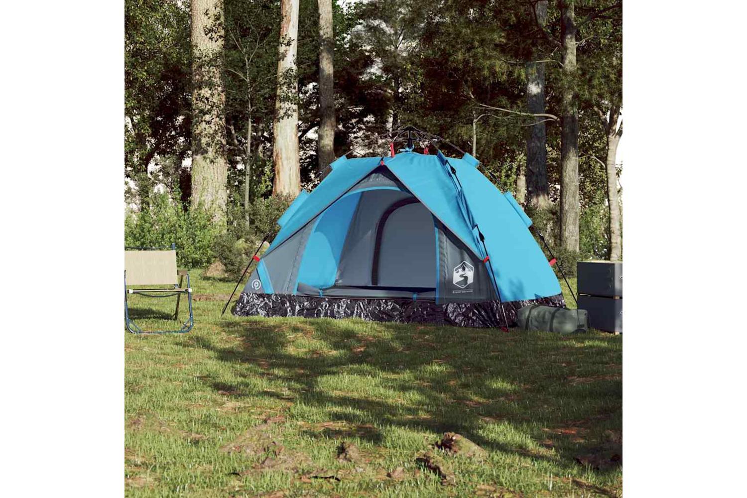 Vidaxl Camping Tent Dome 2-person Blue Quick Release-3