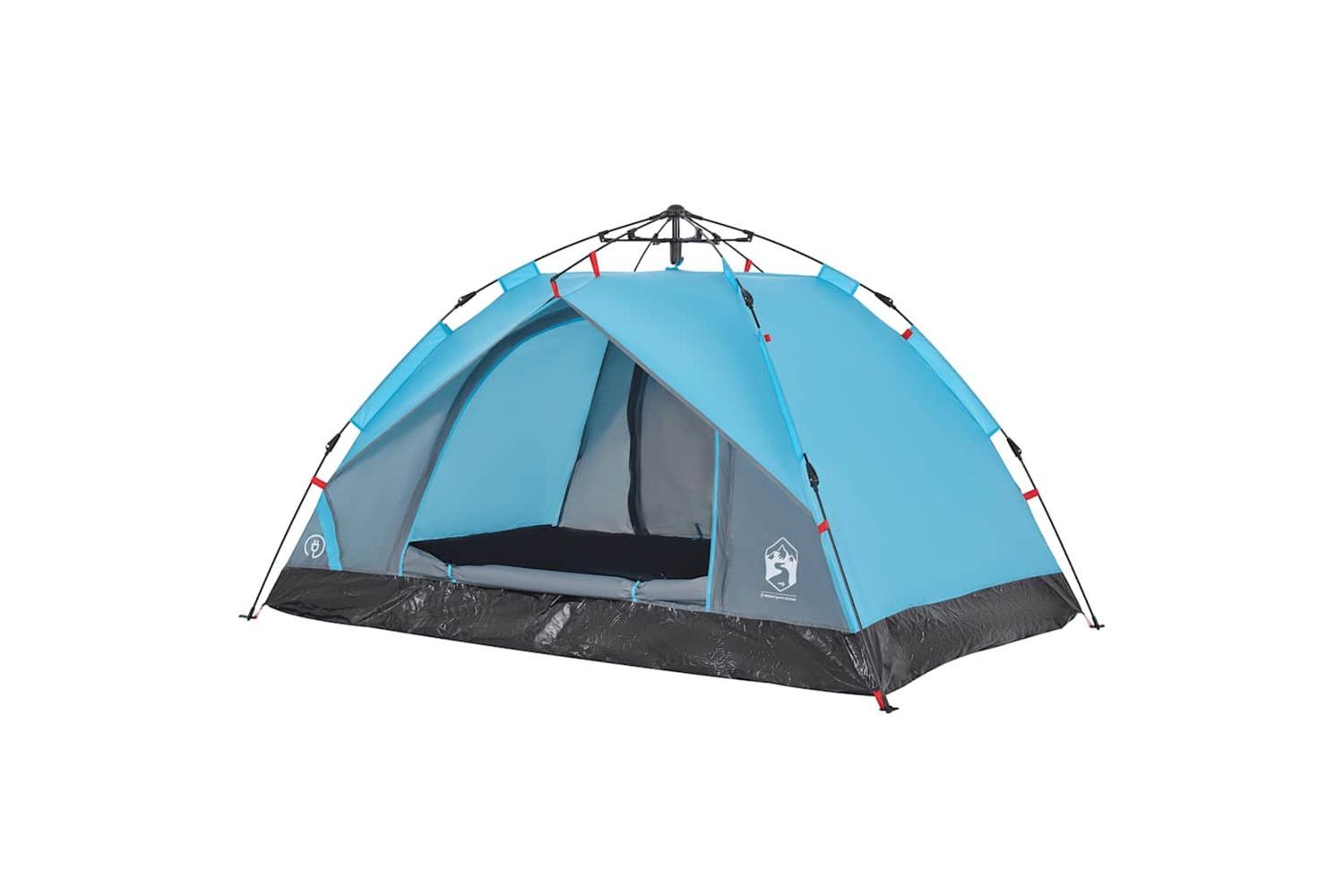 Vidaxl Camping Tent Dome 2-person Blue Quick Release-4