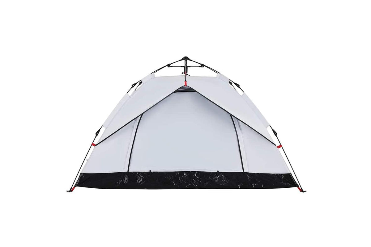 Vidaxl Camping Tent Dome 2-person White Blackout Fabric Quick Release-8