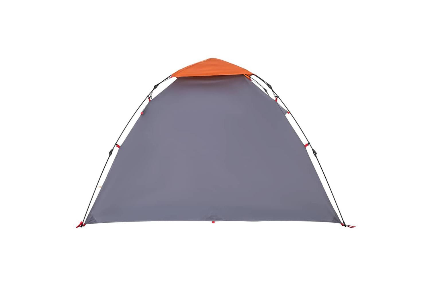 Vidaxl Camping Tent Dome 3-person Grey And Orange Quick Release-9