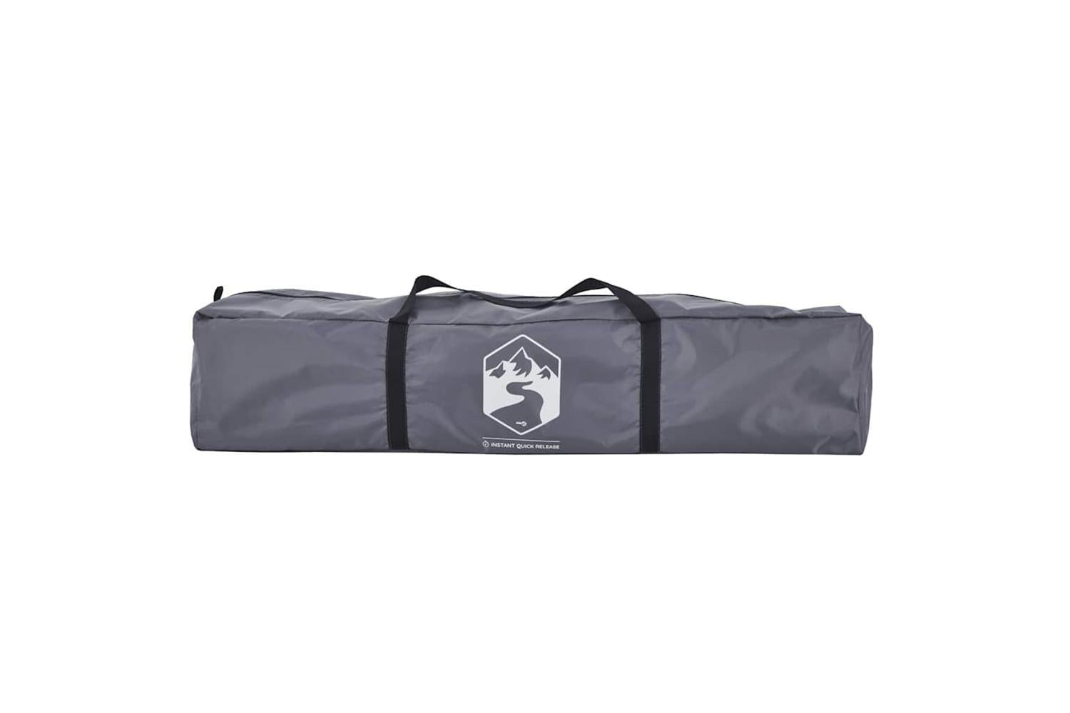 Vidaxl Camping Tent Dome 3-person Grey And Orange Quick Release-10