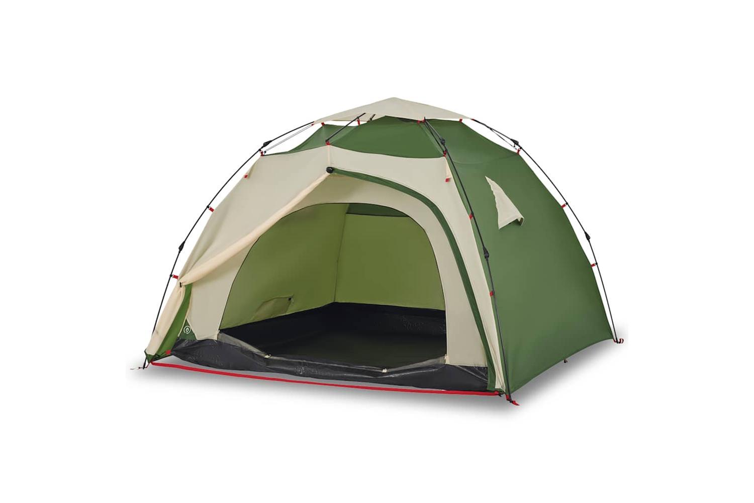 Vidaxl Camping Tent Dome 4-person Green Quick Release-2