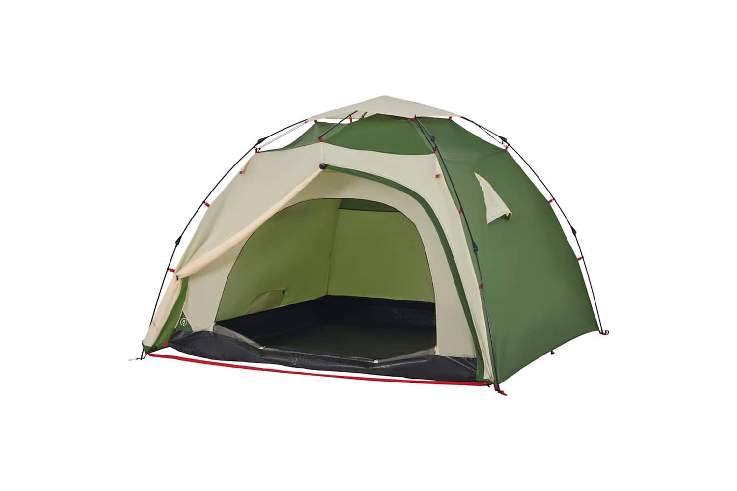 Vidaxl Camping Tent Dome 4-person Green Quick Release-4
