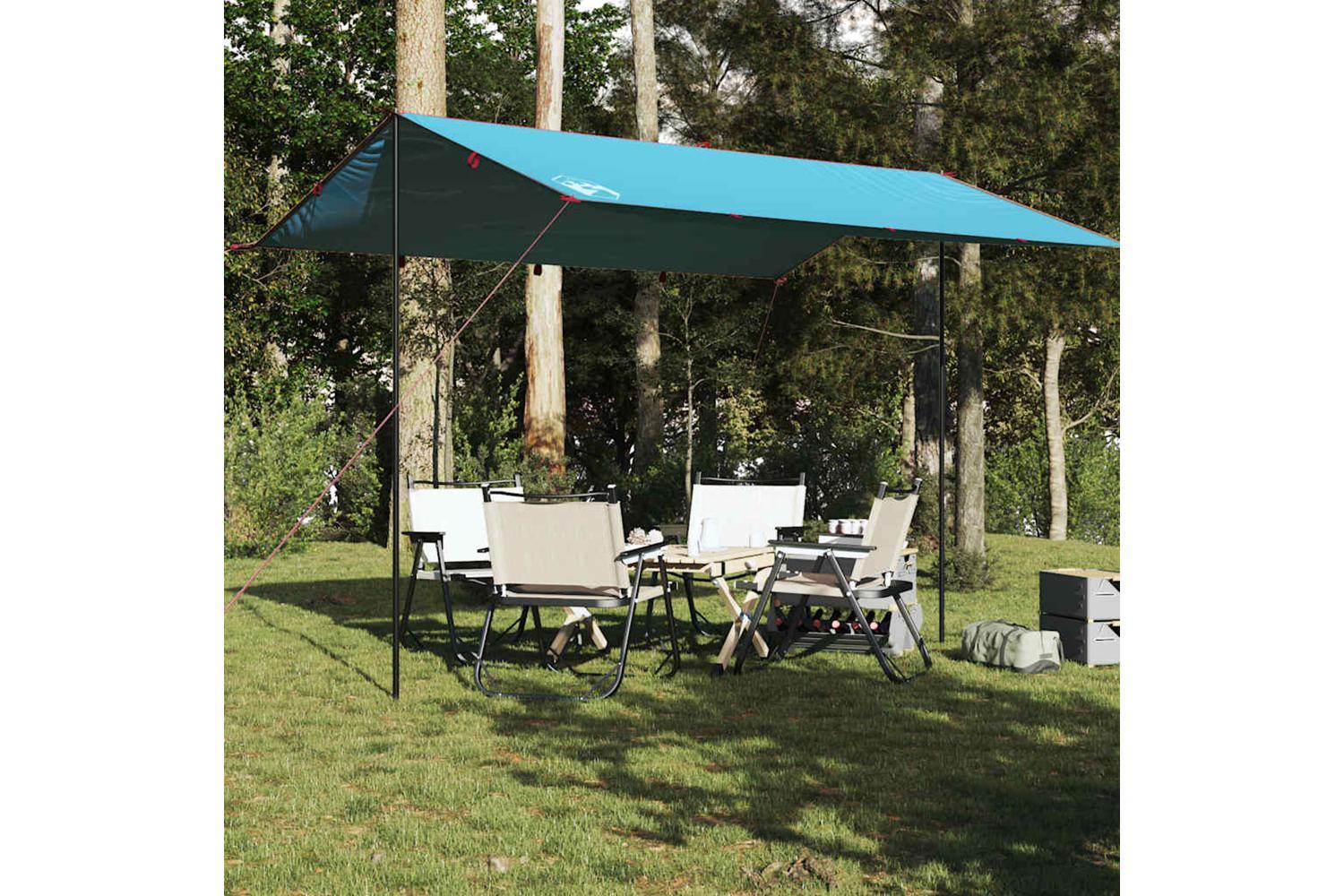 Vidaxl Camping Tarp Blue 400x294 Cm Waterproof-3