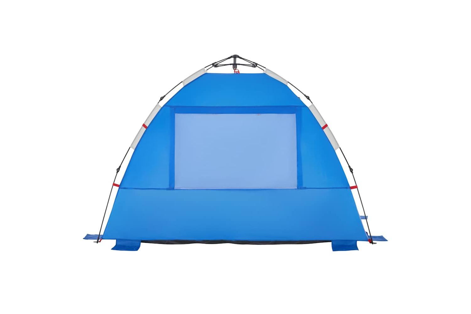 Vidaxl Beach Tent 2-person Azure Blue Quick Release Waterproof-8