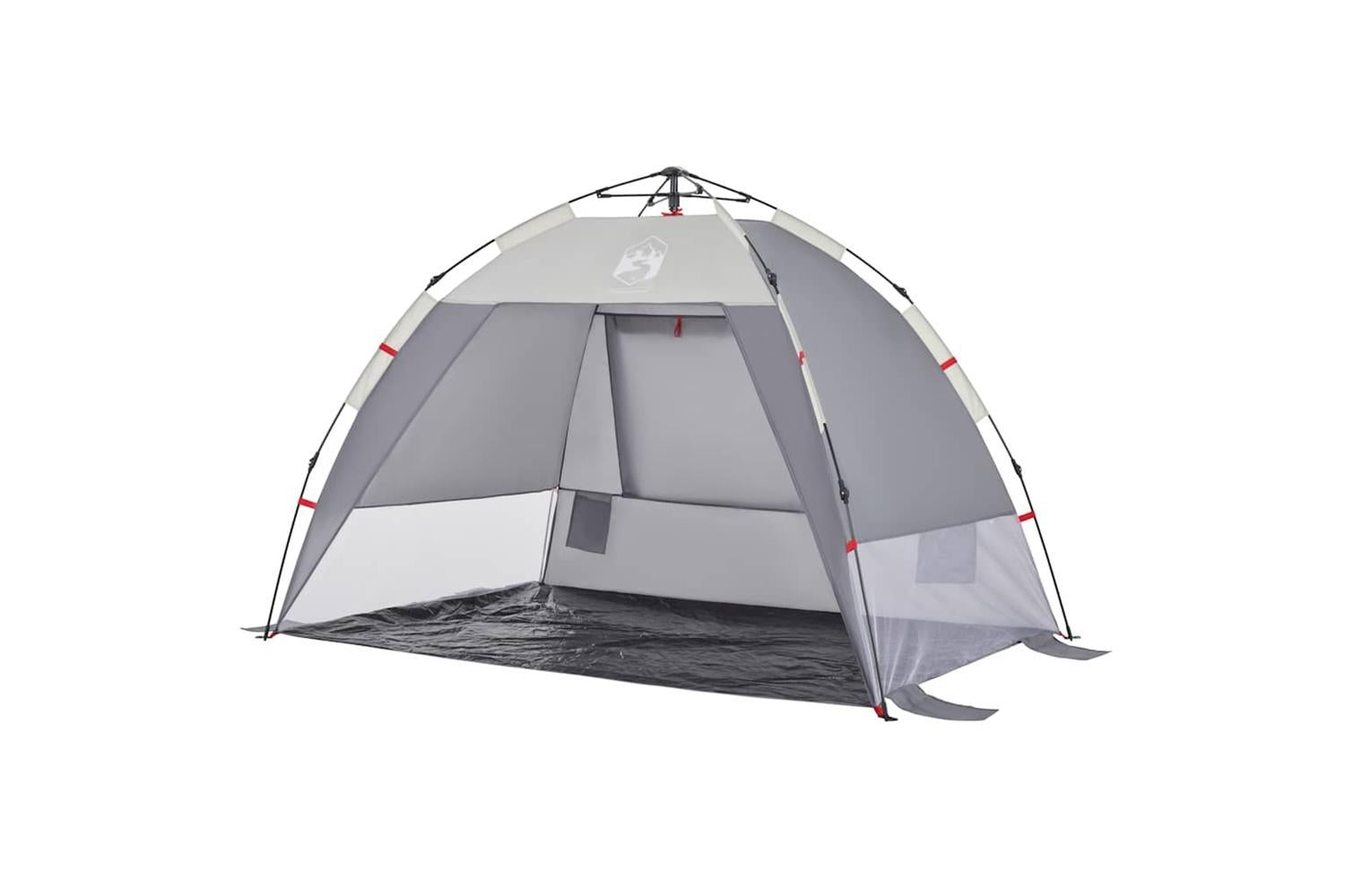 Vidaxl Beach Tent 2-person Grey Quick Release Waterproof-4