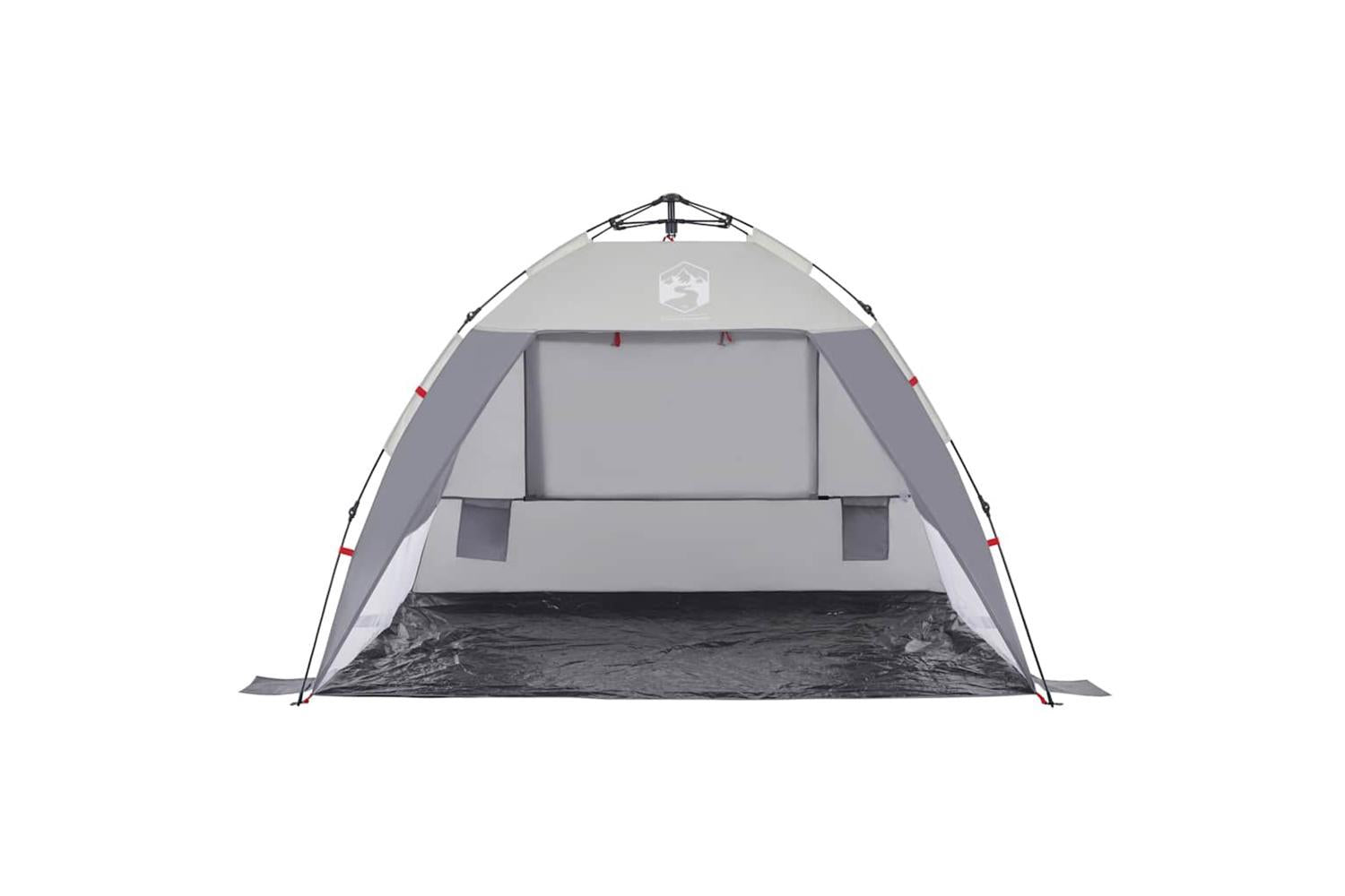 Vidaxl Beach Tent 2-person Grey Quick Release Waterproof-5