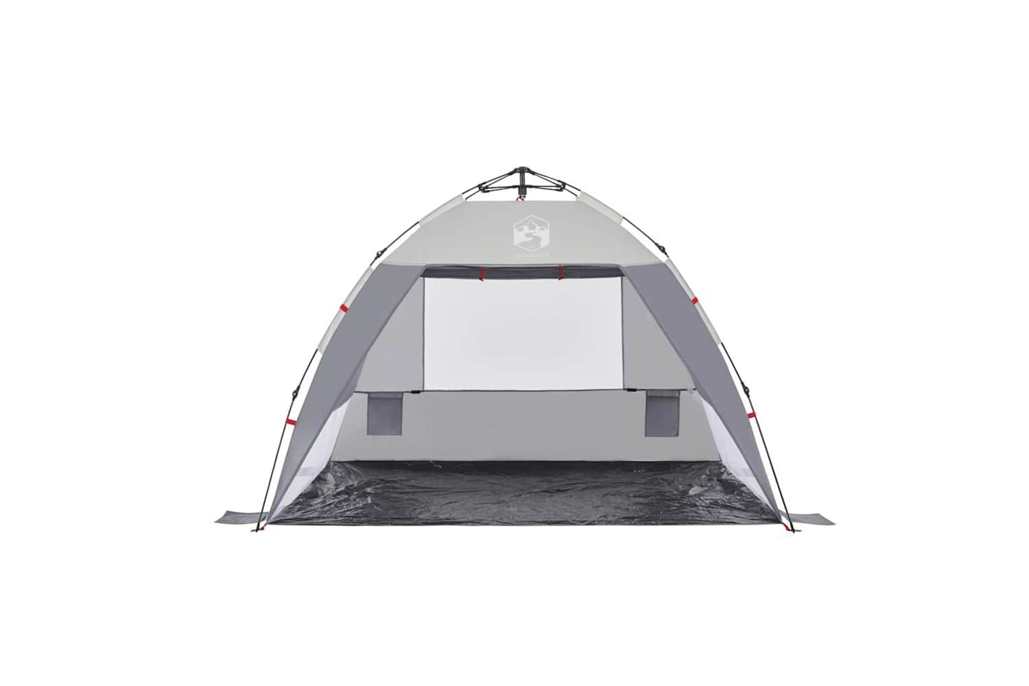 Vidaxl Beach Tent 2-person Grey Quick Release Waterproof-6