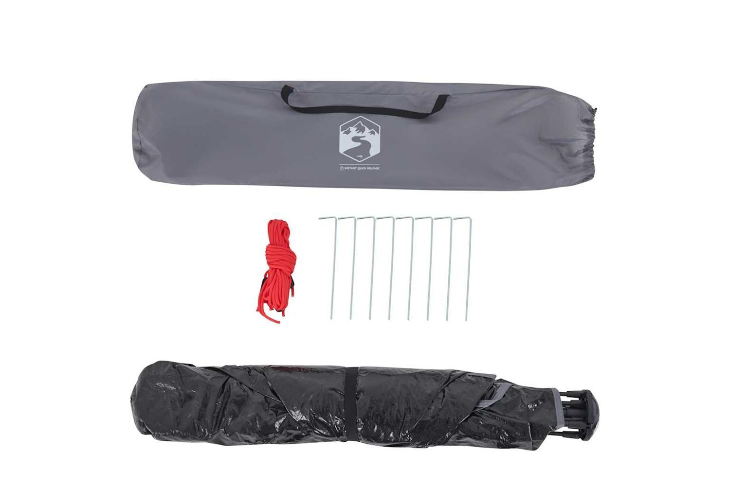 Vidaxl Beach Tent 2-person Grey Quick Release Waterproof-10