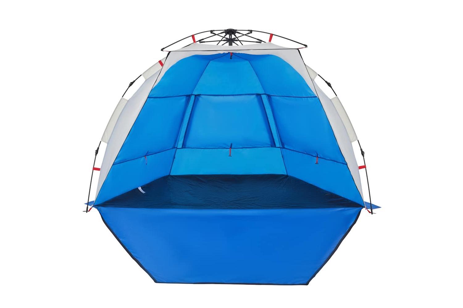 Vidaxl Beach Tent 2-person Azure Blue Quick Release Waterproof-7