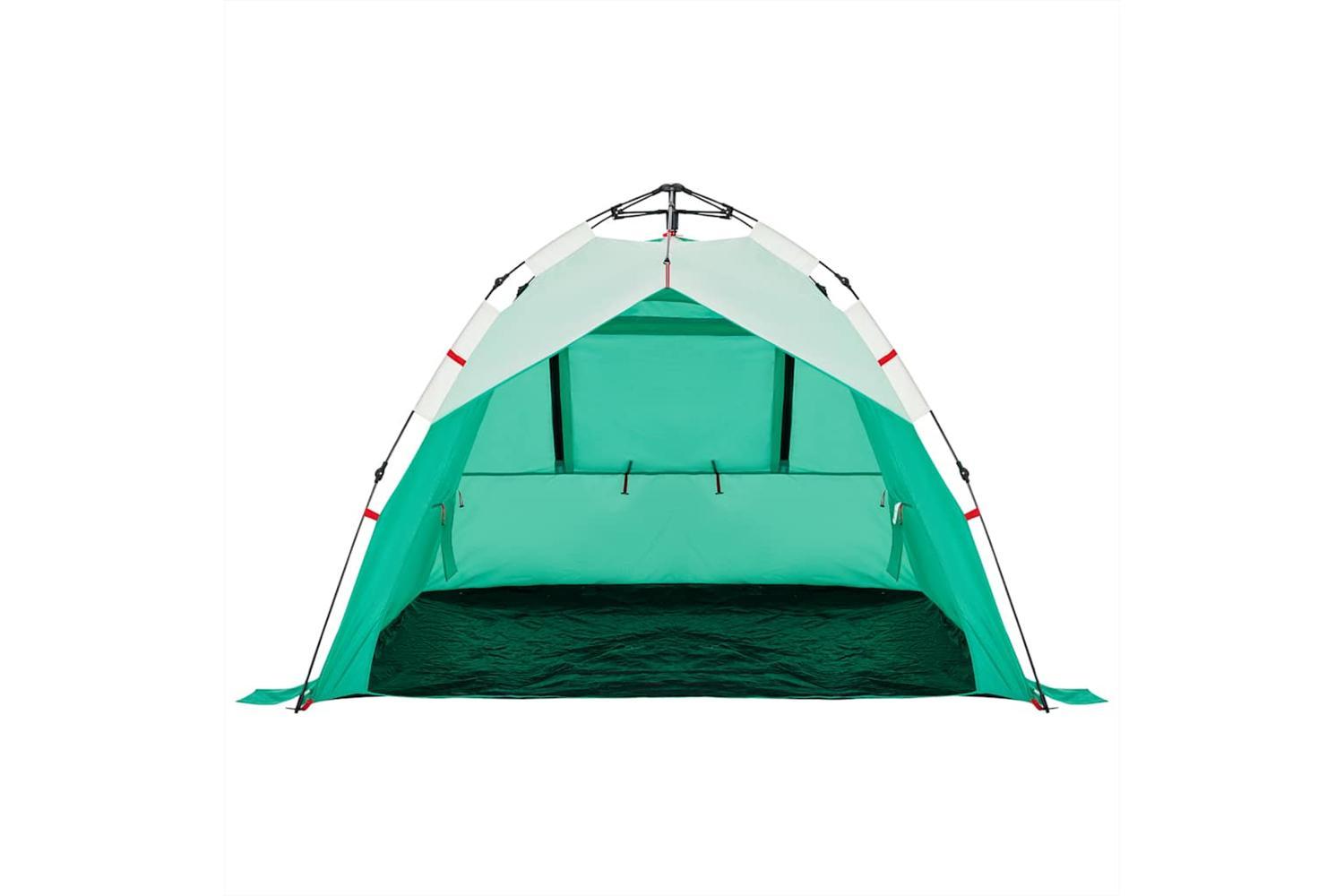 Vidaxl Beach Tent 3-person Sea Green Quick Release Waterproof-6