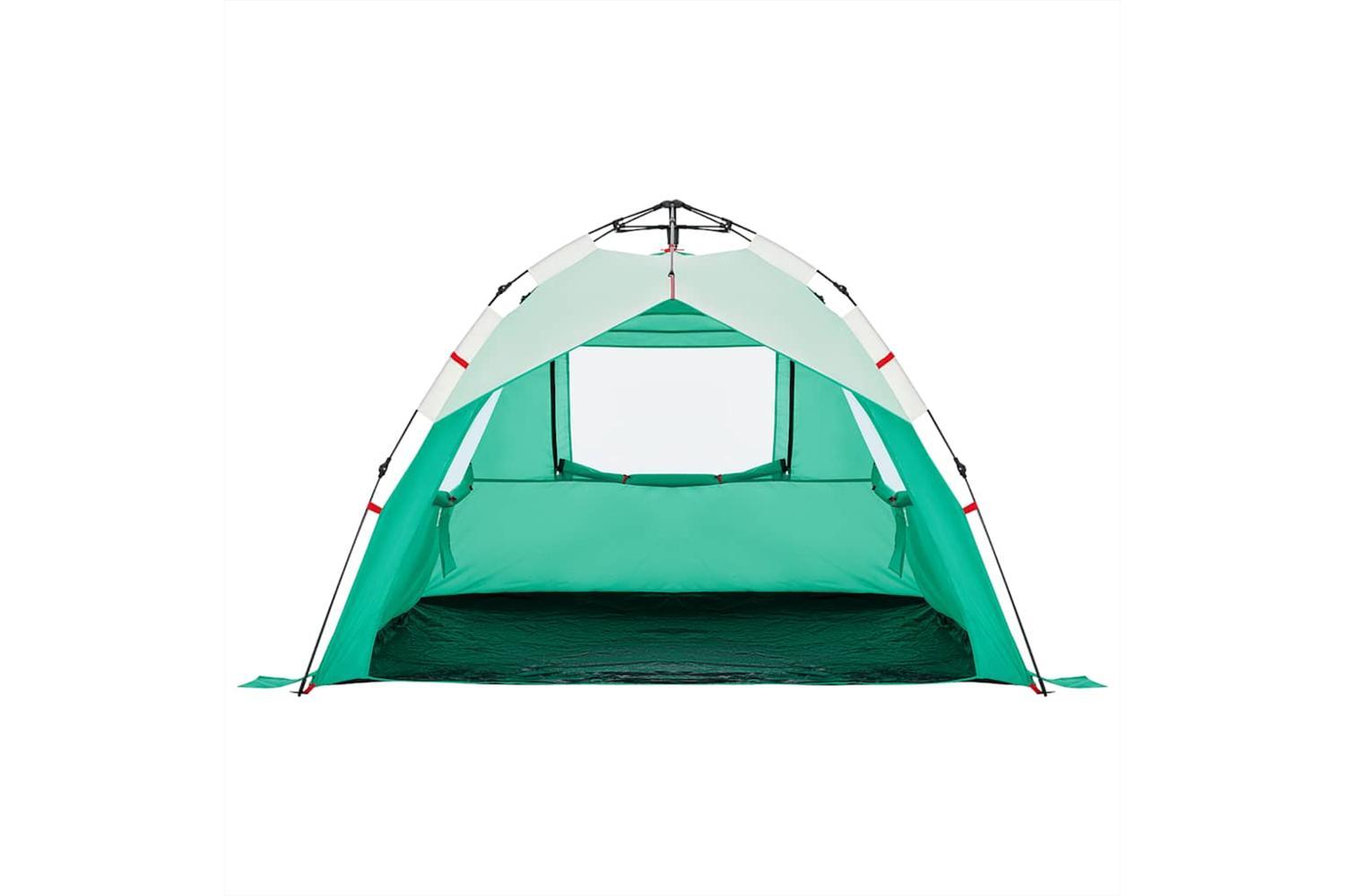 Vidaxl Beach Tent 3-person Sea Green Quick Release Waterproof-7