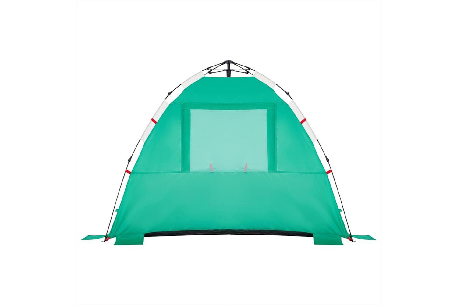 Vidaxl Beach Tent 3-person Sea Green Quick Release Waterproof-8