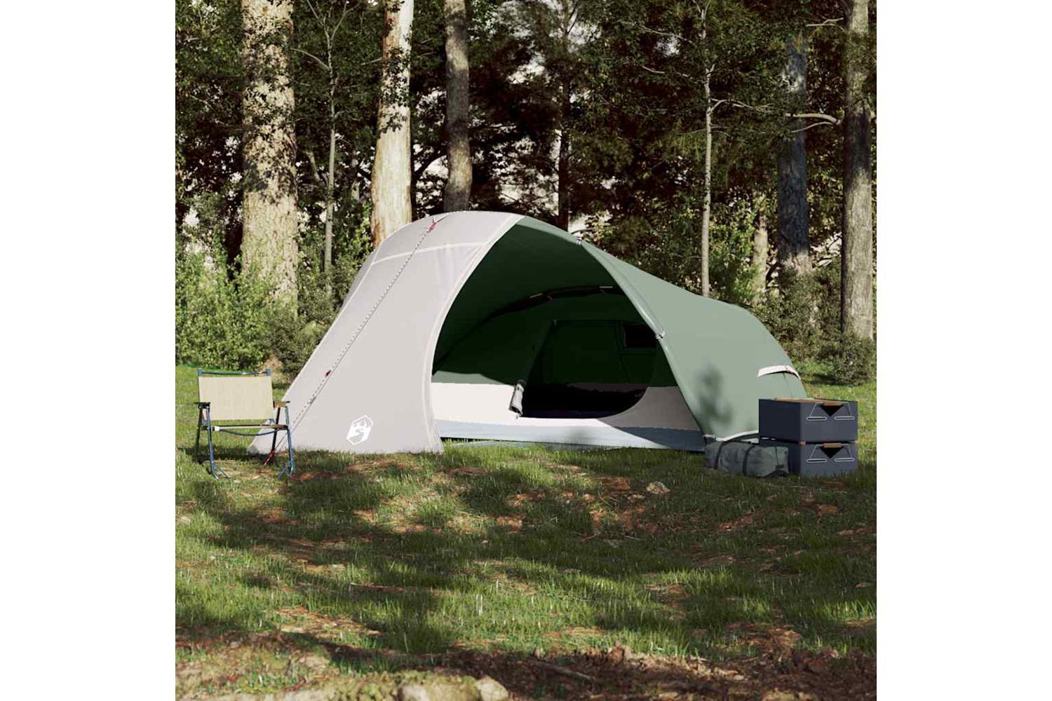 Vidaxl Camping Tent Dome 4-person Green Waterproof-3