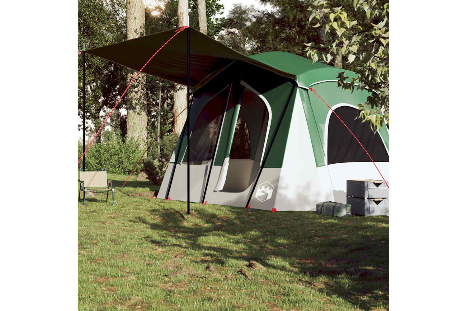 Vidaxl Camping Tent Cabin 5-person Green Waterproof-4