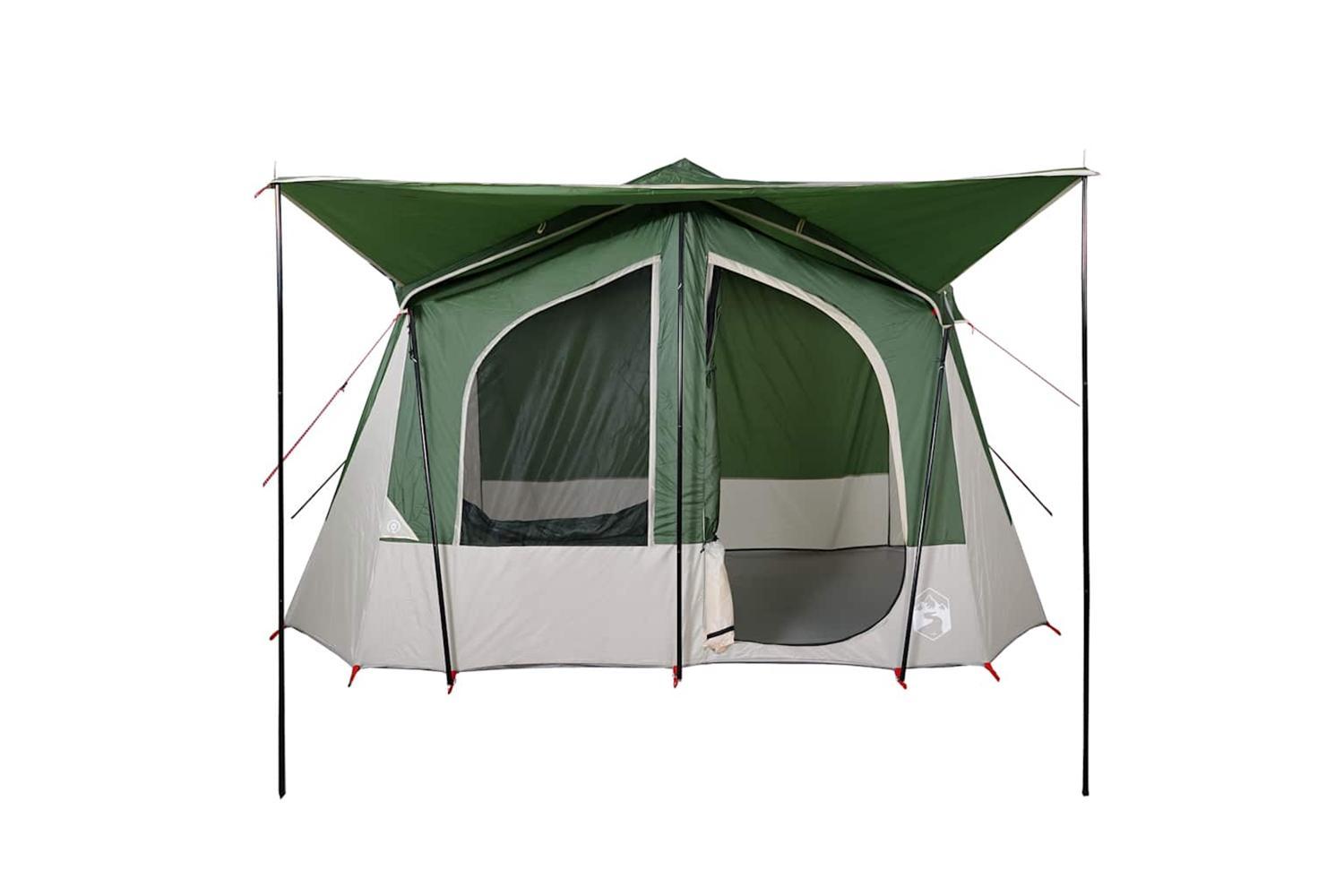 Vidaxl Camping Tent Cabin 5-person Green Waterproof-5