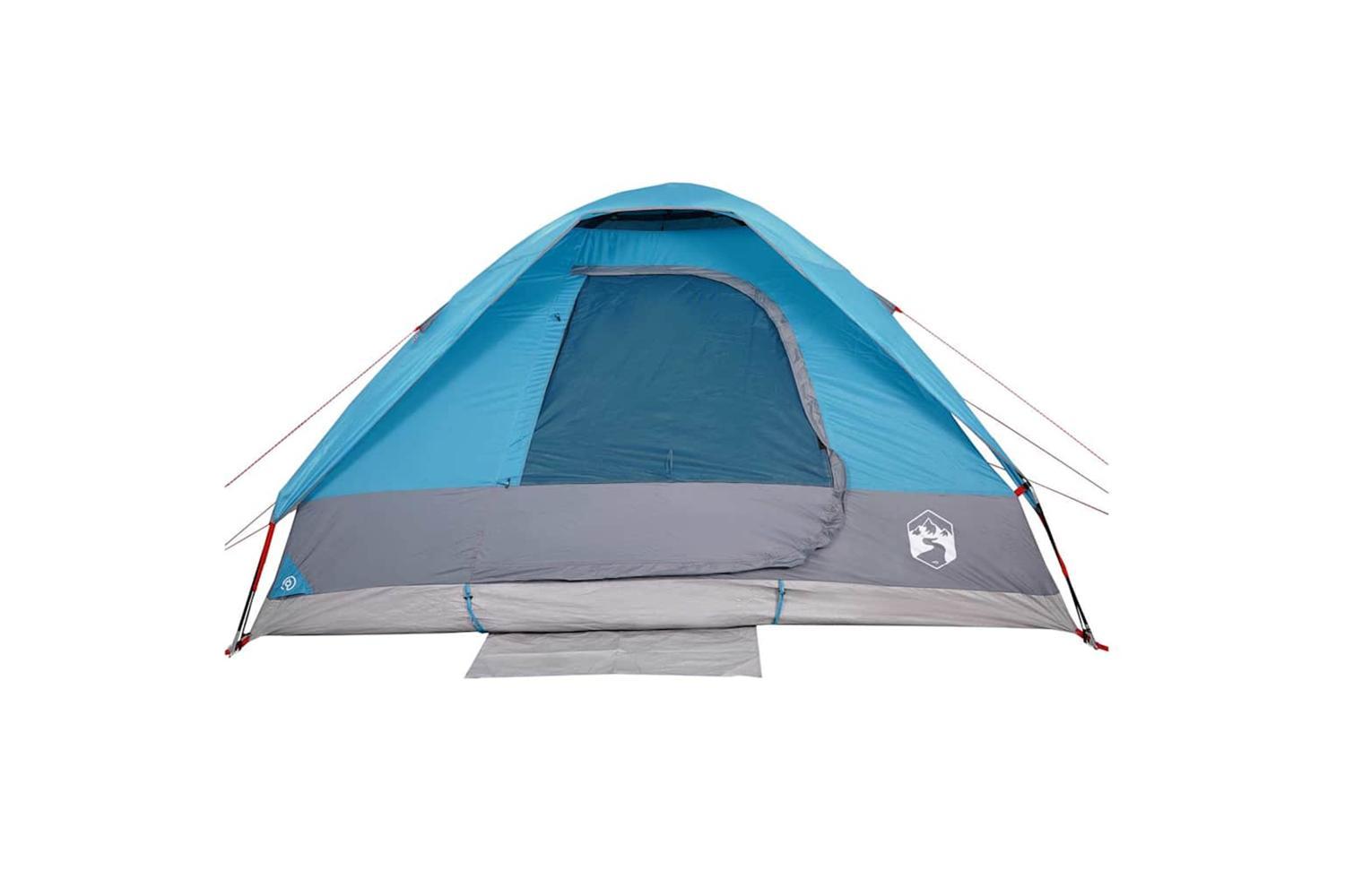 Vidaxl Camping Tent Dome 4-person Blue Waterproof-6
