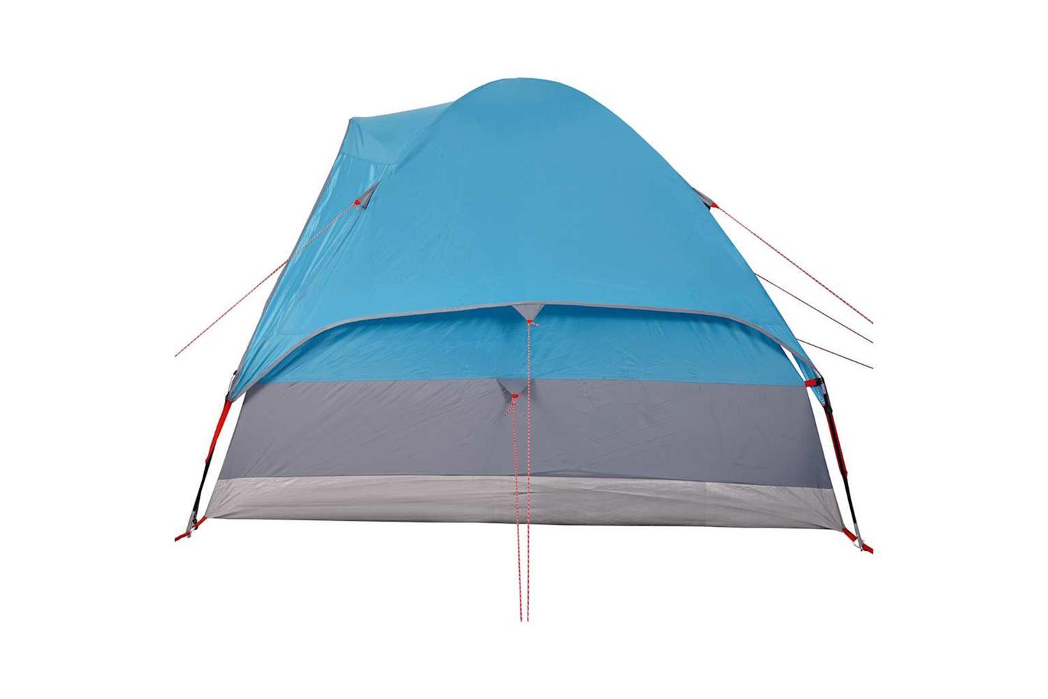 Vidaxl Camping Tent Dome 4-person Blue Waterproof-9