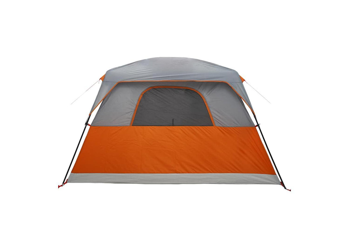 Vidaxl Family Tent Cabin 6-person Orange Waterproof-8