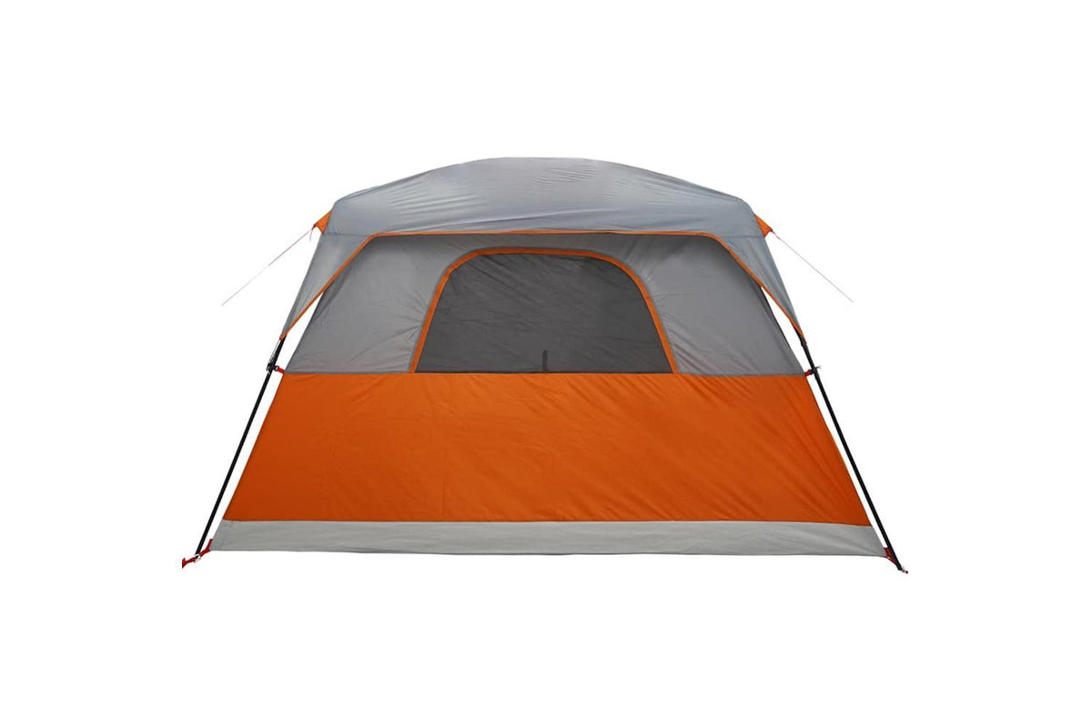 Vidaxl Family Tent Cabin 6-person Orange Waterproof-9