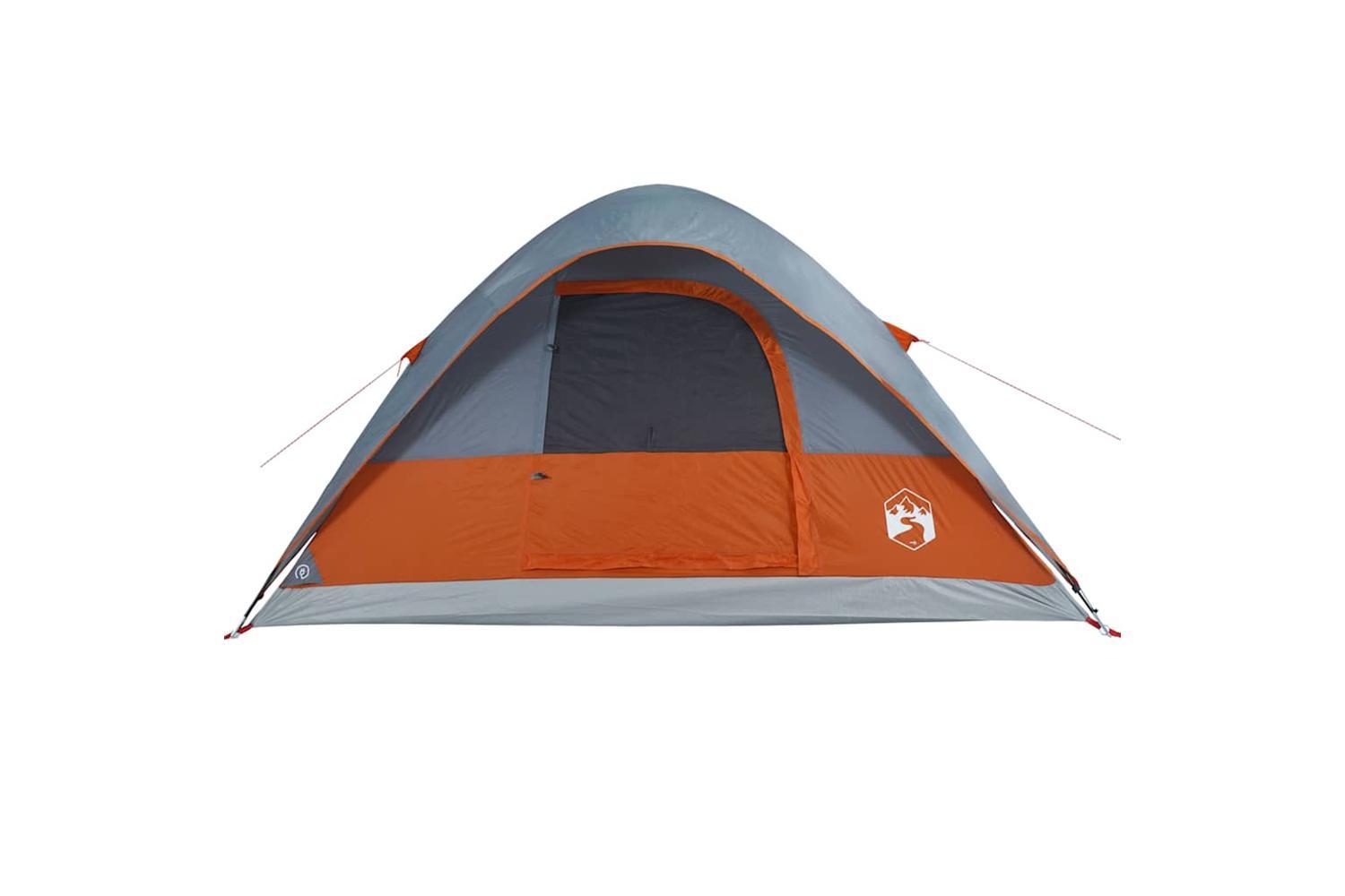 Vidaxl Family Tent Dome 6-person Orange Waterproof-6